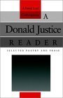 A Donald Justice Reader book cover