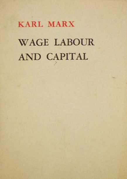 Wage Labour and Capital book cover