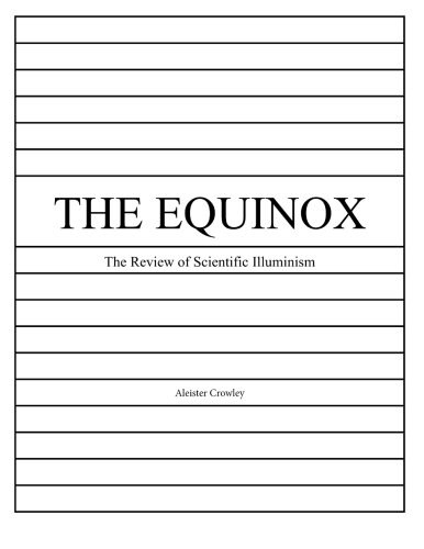 The Equinox, Vol. 1, No. 9 book cover