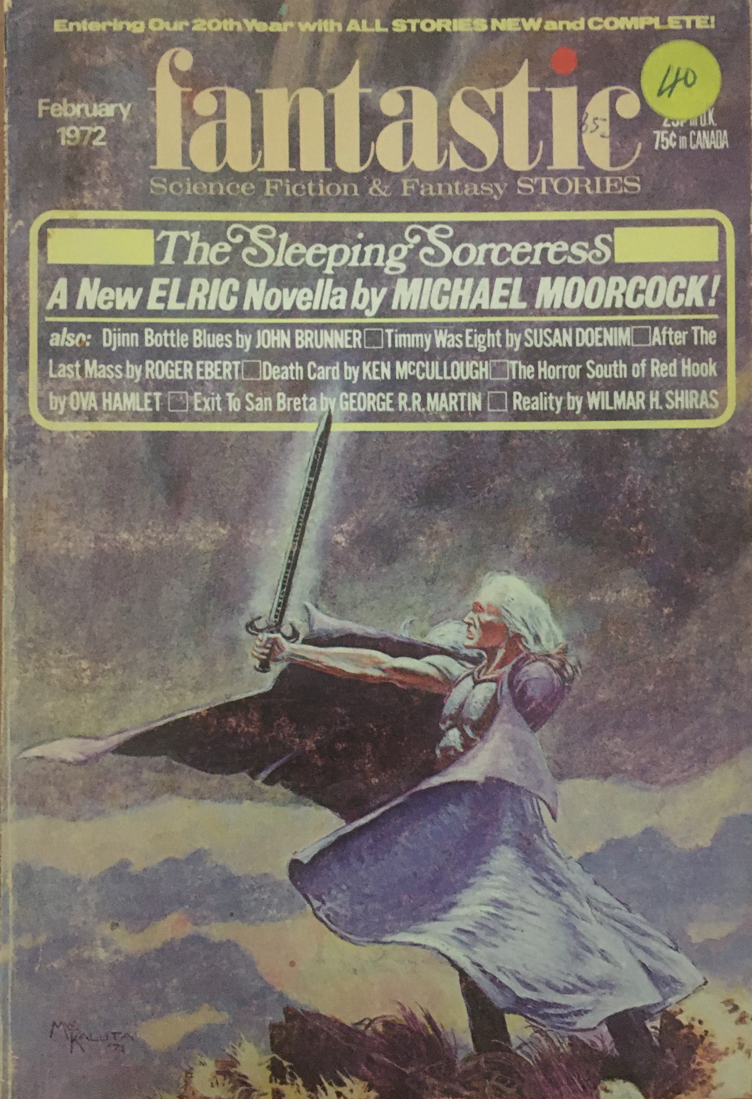 FANTASTIC FEBRUARY 1972 book cover