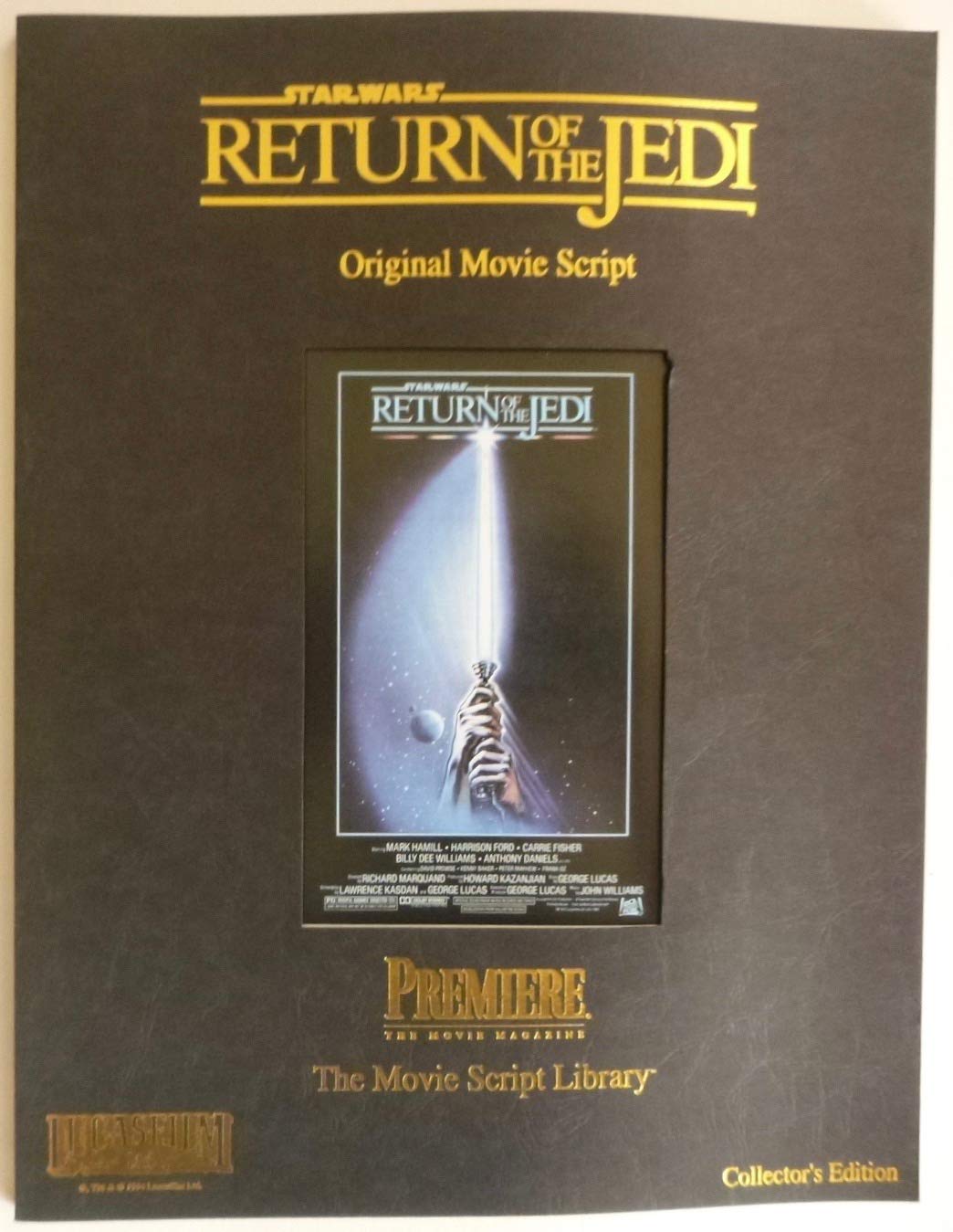 Star Wars Return of the Jedi Original Movie Script book cover