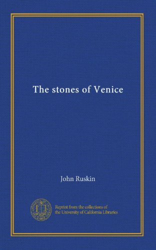 The stones of Venice book cover