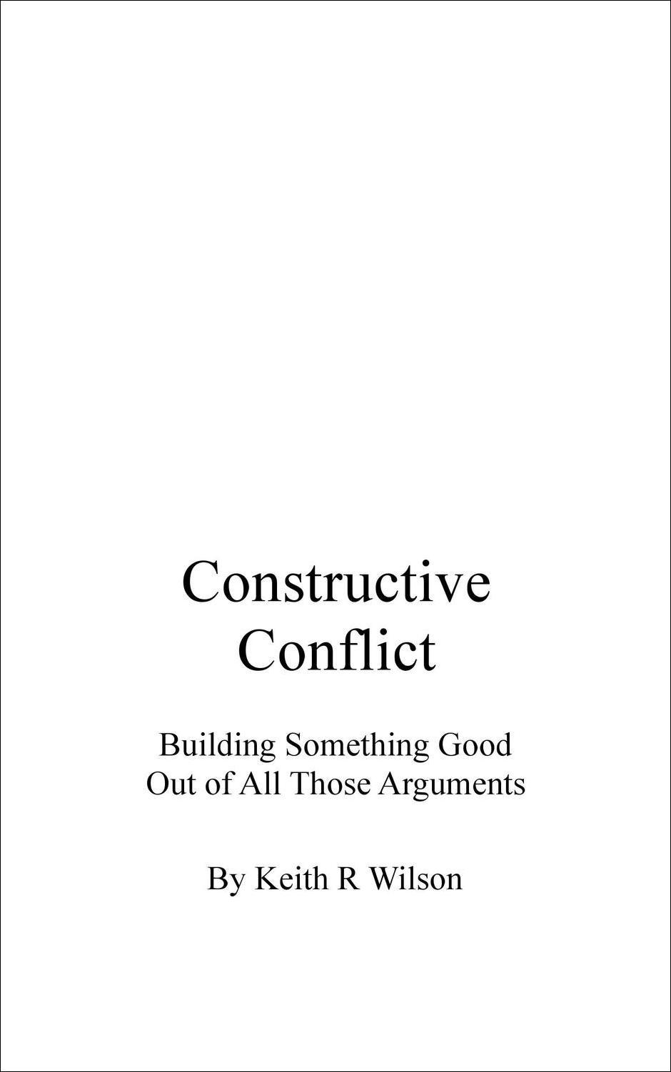 Constructive Conflict book cover