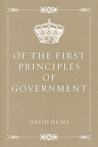 Of the First Principles of Government book cover