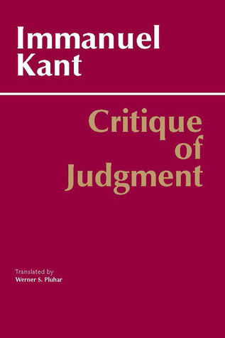 Critique of Judgment book cover