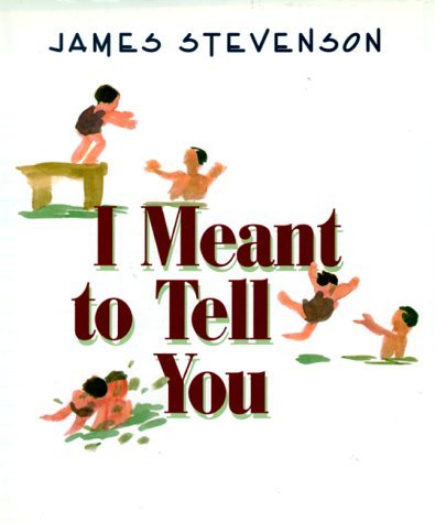 I Meant to Tell You book cover