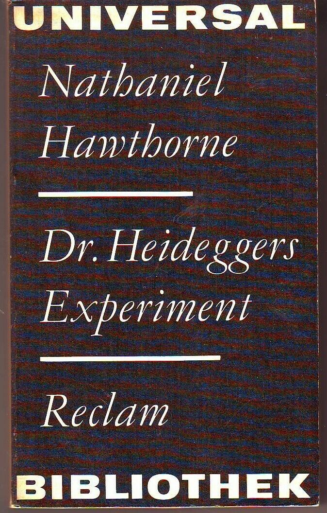 Dr. Heideggers Experiment. Erzählungen und Skizzen book cover
