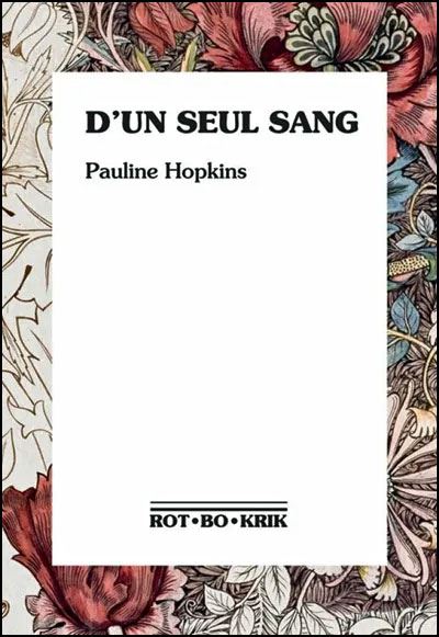 D'un seul sang book cover