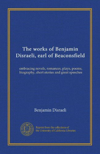 The works of Benjamin Disraeli, earl of Beaconsfield (v.20) book cover