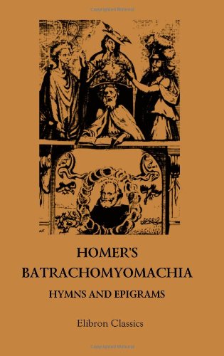 The Minor Poems of Homer book cover