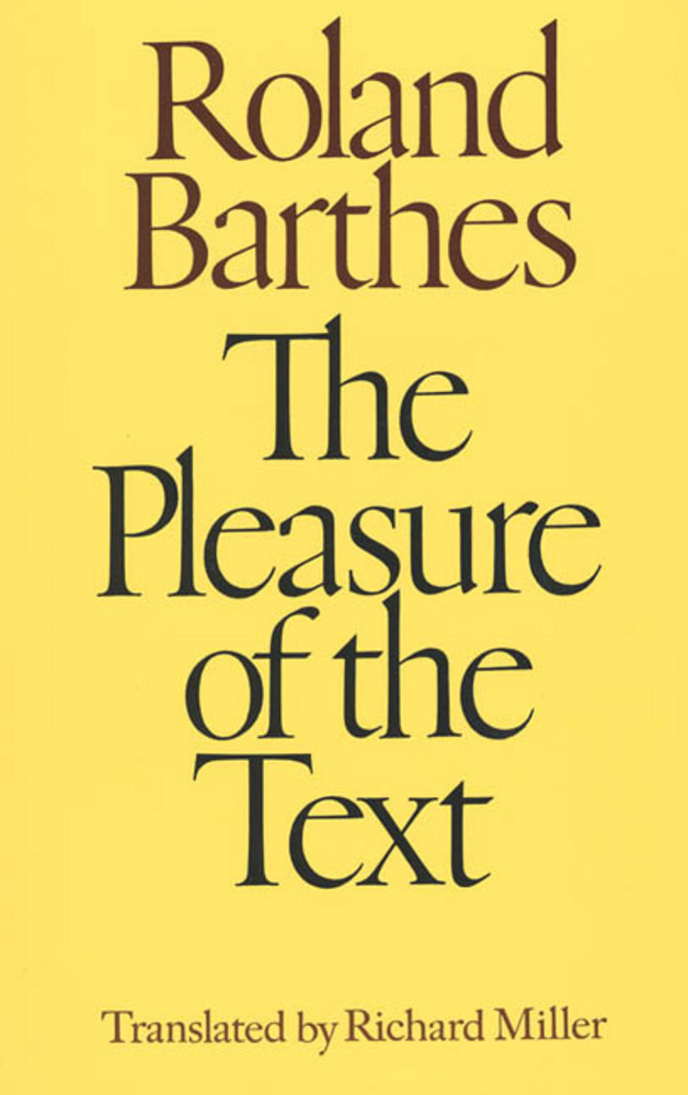 The Pleasure of the Text book cover