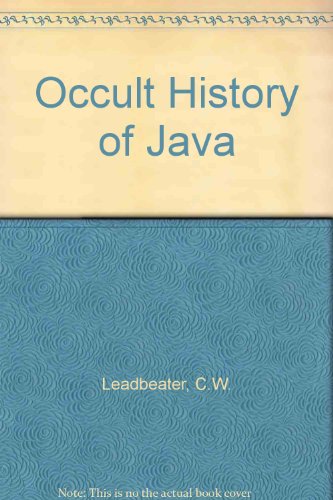 The occult history of Java book cover