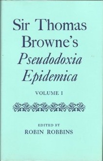 Pseudodoxia Epidemica book cover
