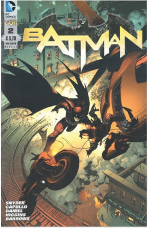 Batman Volume II (2011-2016) The New 52, Italian edition book cover 2
