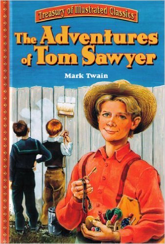 TREASURY OF ILLUSTRATED CLASSICS, THE ADVENTURES OF TOM SAWYER book cover