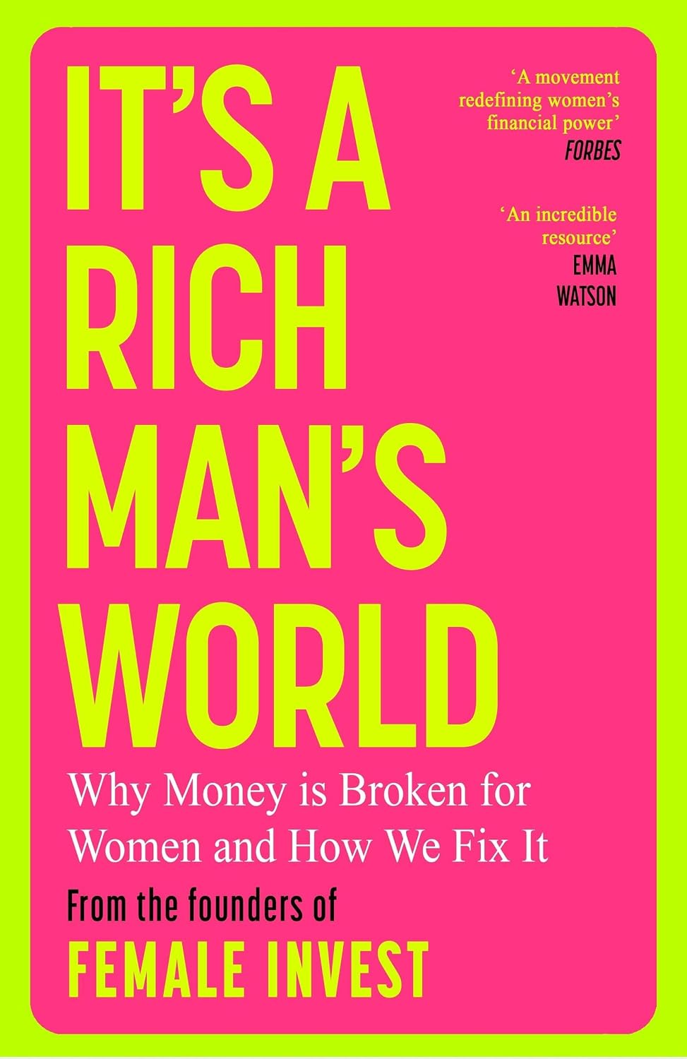 It's a Rich Man's World book cover