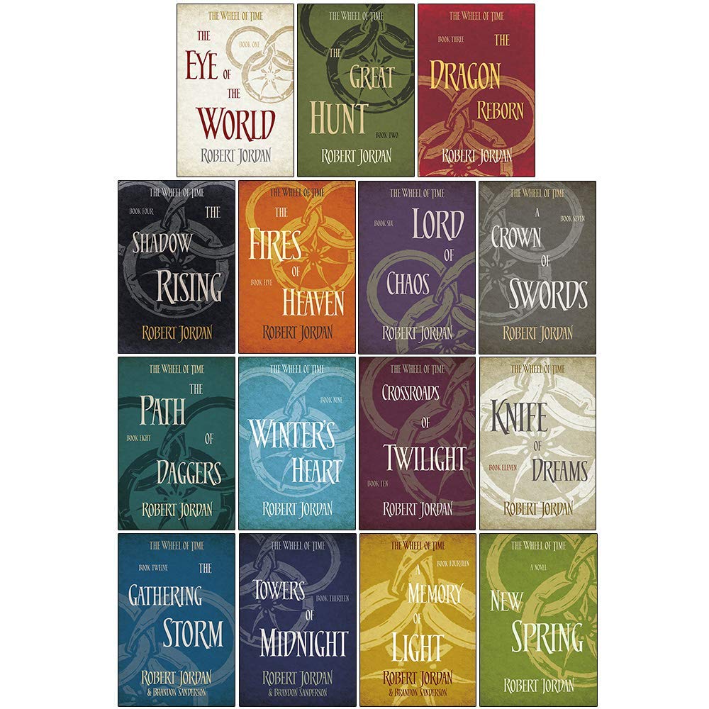 The Wheel of Time Series 1-15 Books Collection Set Pack (Book 1-14) By Robert Jordan book cover