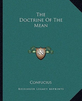 The Doctrine Of The Mean book cover