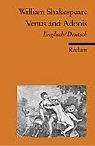 Venus and Adonis book cover