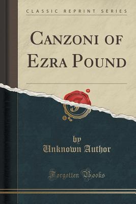Canzoni of Ezra Pound book cover