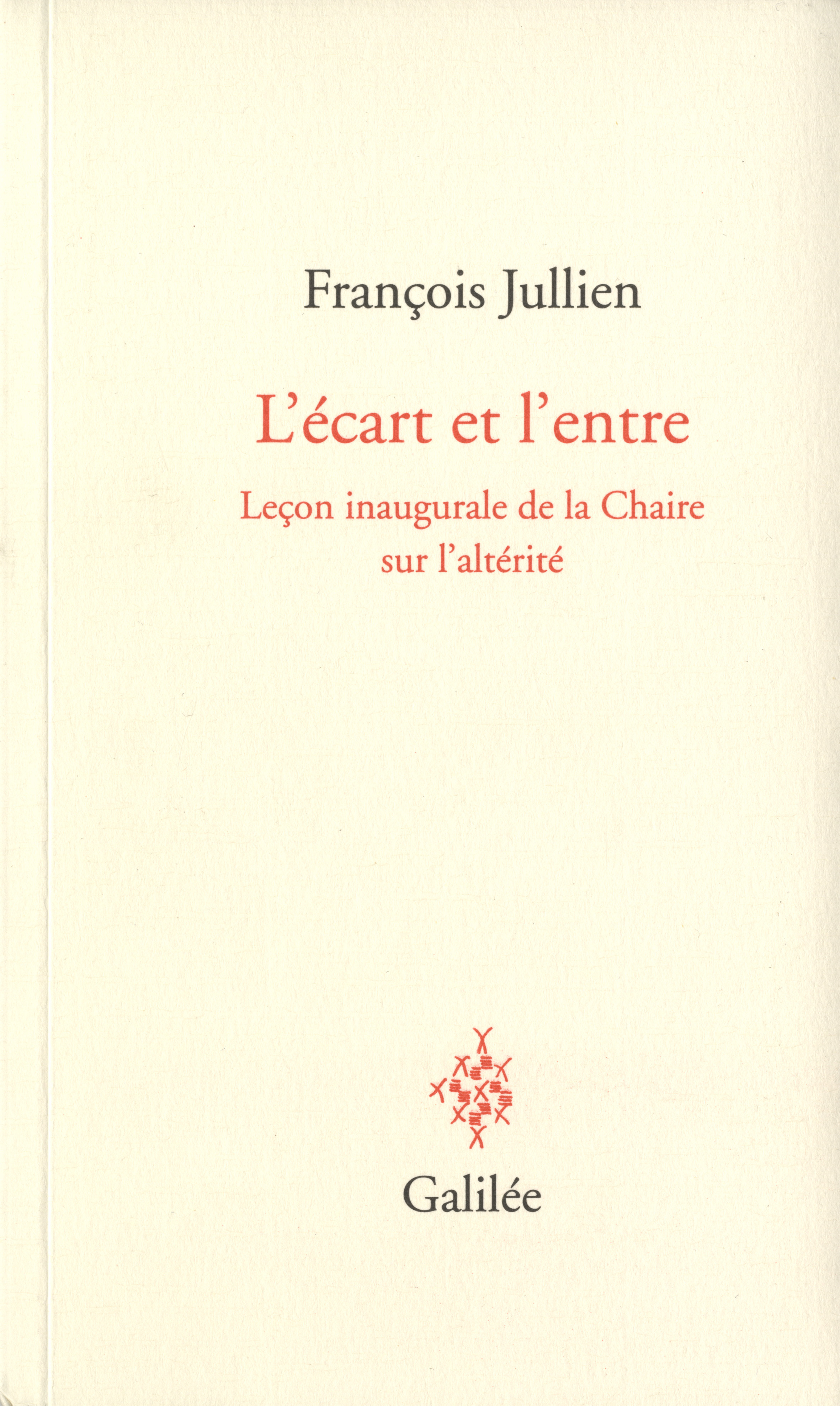 L'écart et l'entre book cover