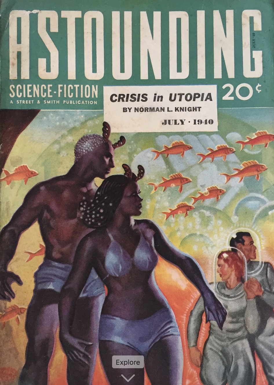 Astounding Science Fiction, July 1940 book cover