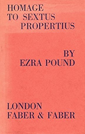 Homage to Sextus Propertius book cover