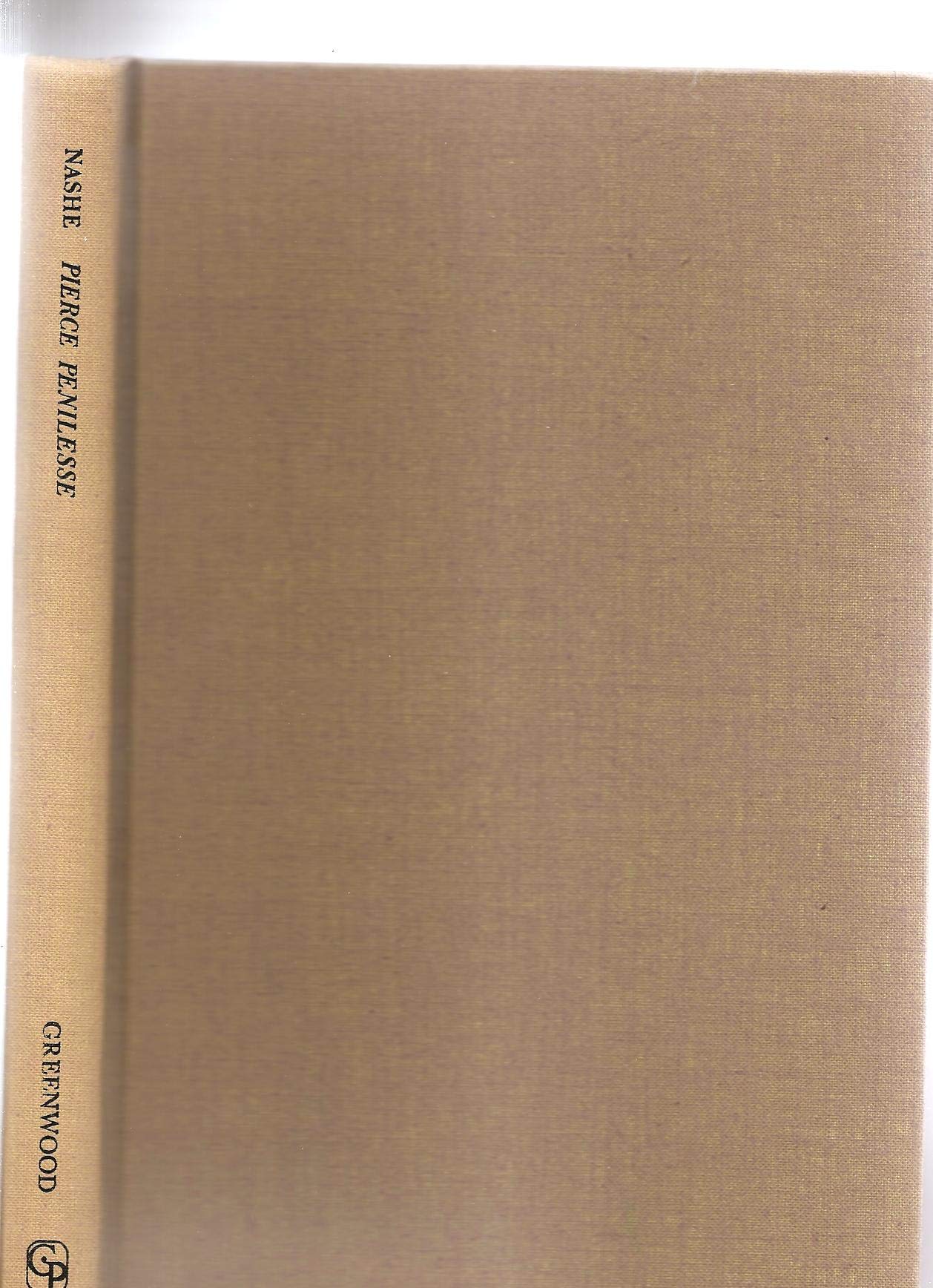 Pierce Penniless, His Supplications to the Divell 1592 book cover