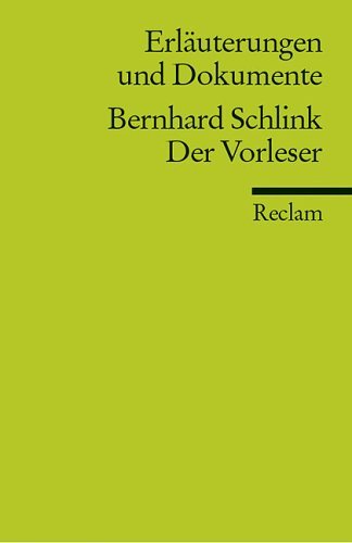 Der Vorleser. Erläuterungen und Dokumente book cover