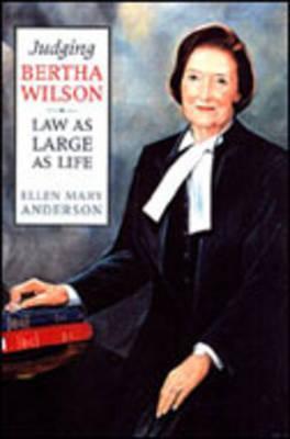 Judging Bertha Wilson book cover