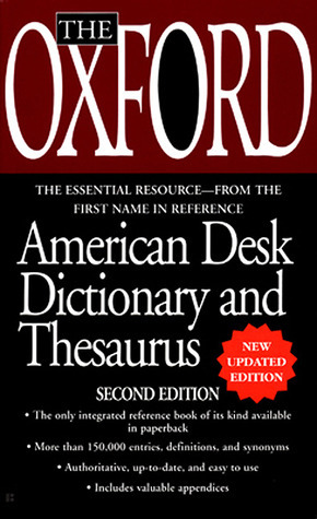 The Oxford American Desk Dictionary and Thesaurus book cover