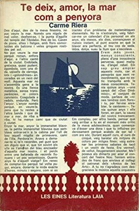 Te deix, amor, la mar com a penyora book cover