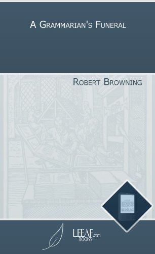 A Grammarian's Funeral book cover