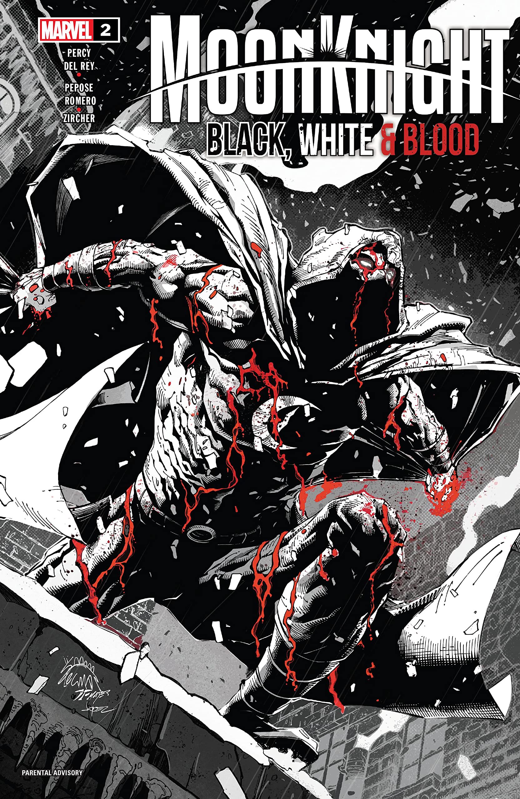 Moon Knight: Black, White & Blood book cover 2