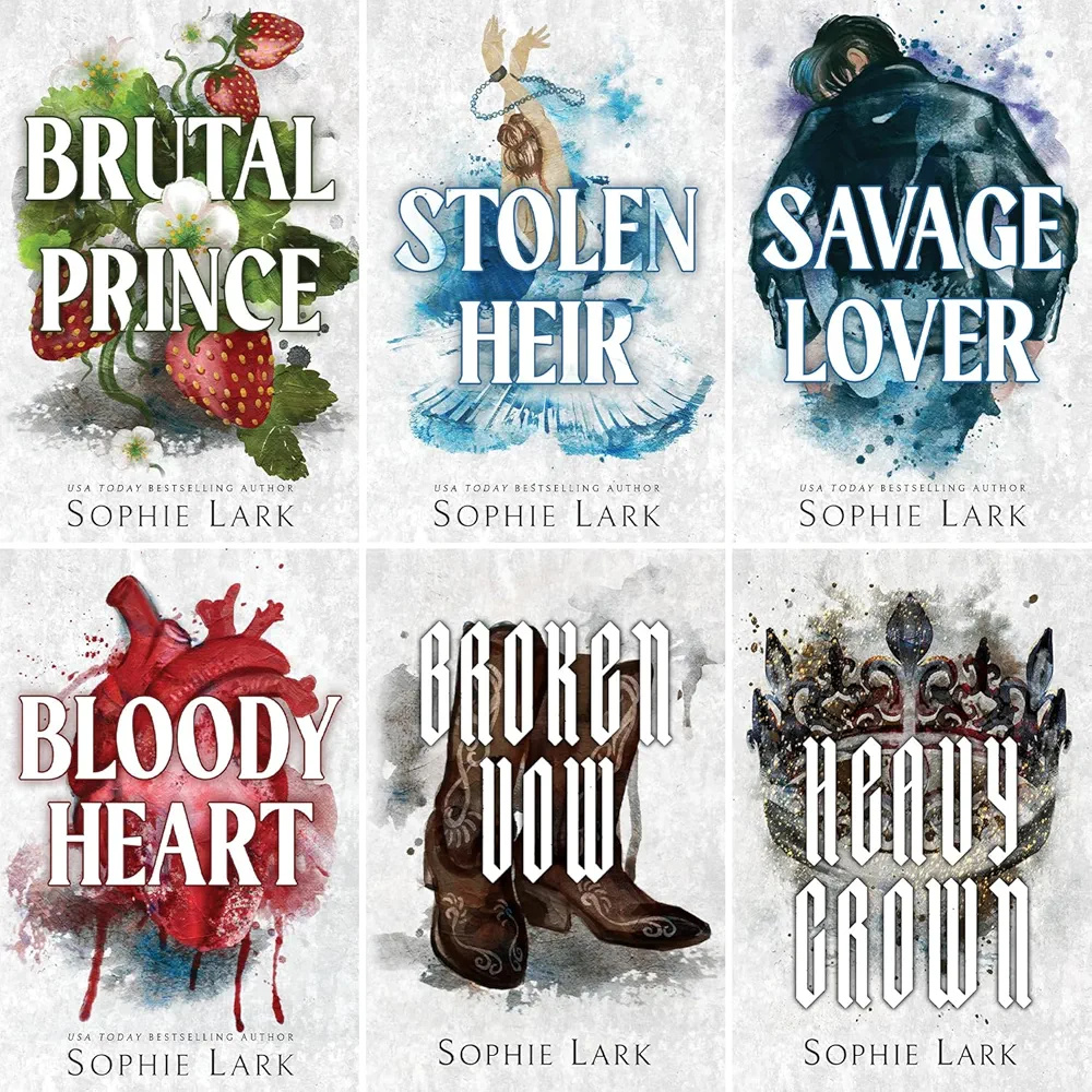 Brutal Birthright Series 6 Books Set. Brutal Prince, Stolen Heir, Savage Lover, Bloody Heart, Broken Vow, Heavy Crown book cover