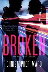 Broken book cover