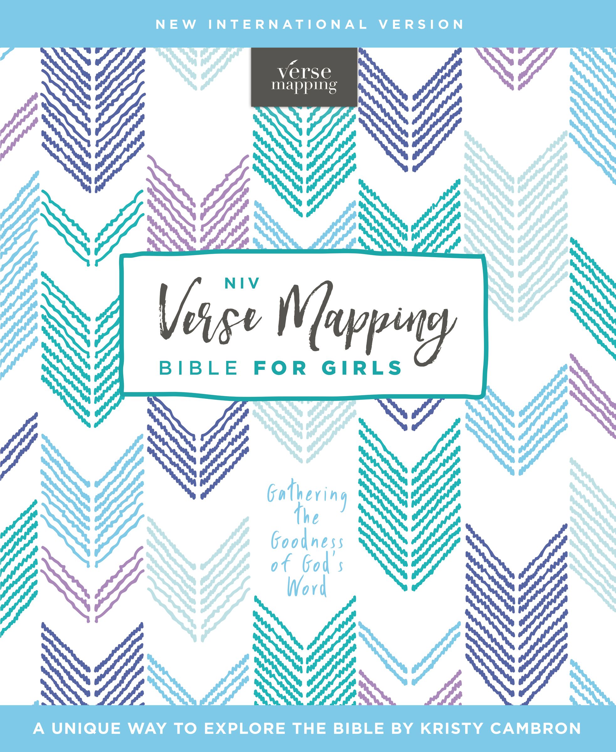 NIV, Verse Mapping Bible for Girls, Hardcover, Comfort Print book cover