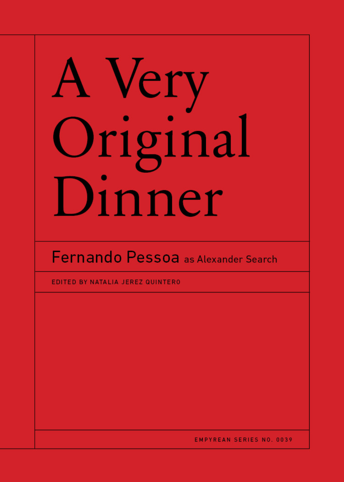 A Very Original Dinner book cover