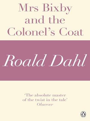 Mrs Bixby and the Colonel's Coat book cover