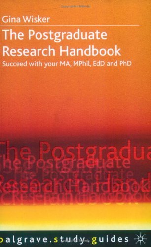 The Postgraduate Research Handbook book cover
