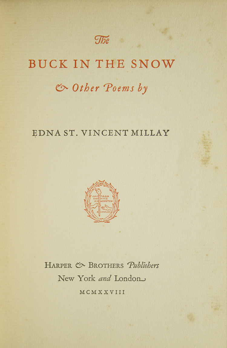 The Buck in the Snow and Other Poems book cover