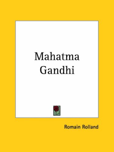 Mahatma Gandhi 1924 book cover
