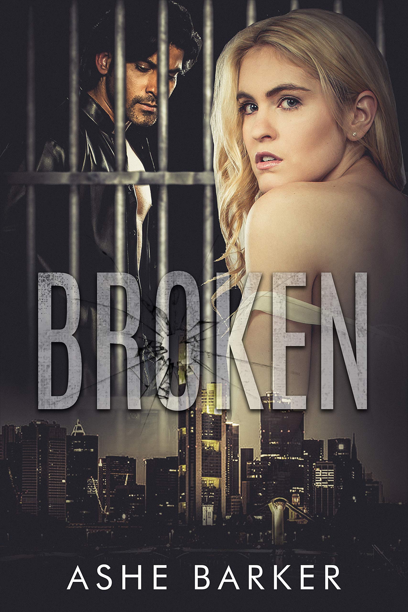 Broken book cover