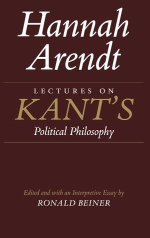Lectures on Kant's Political Philosophy book cover