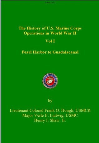 History ofU.S. Marine Corps Operations In World War II book cover 1