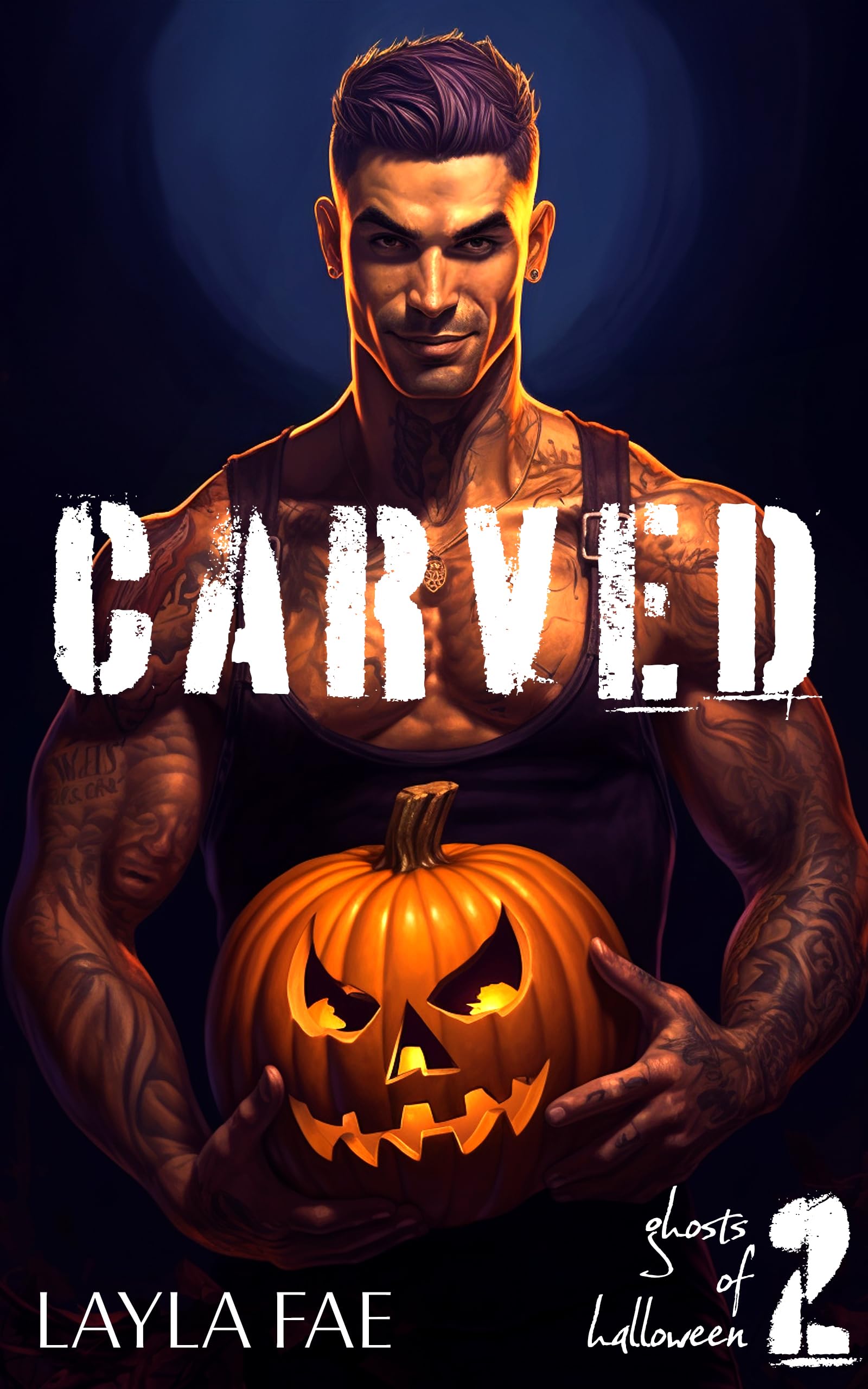 Carved book cover