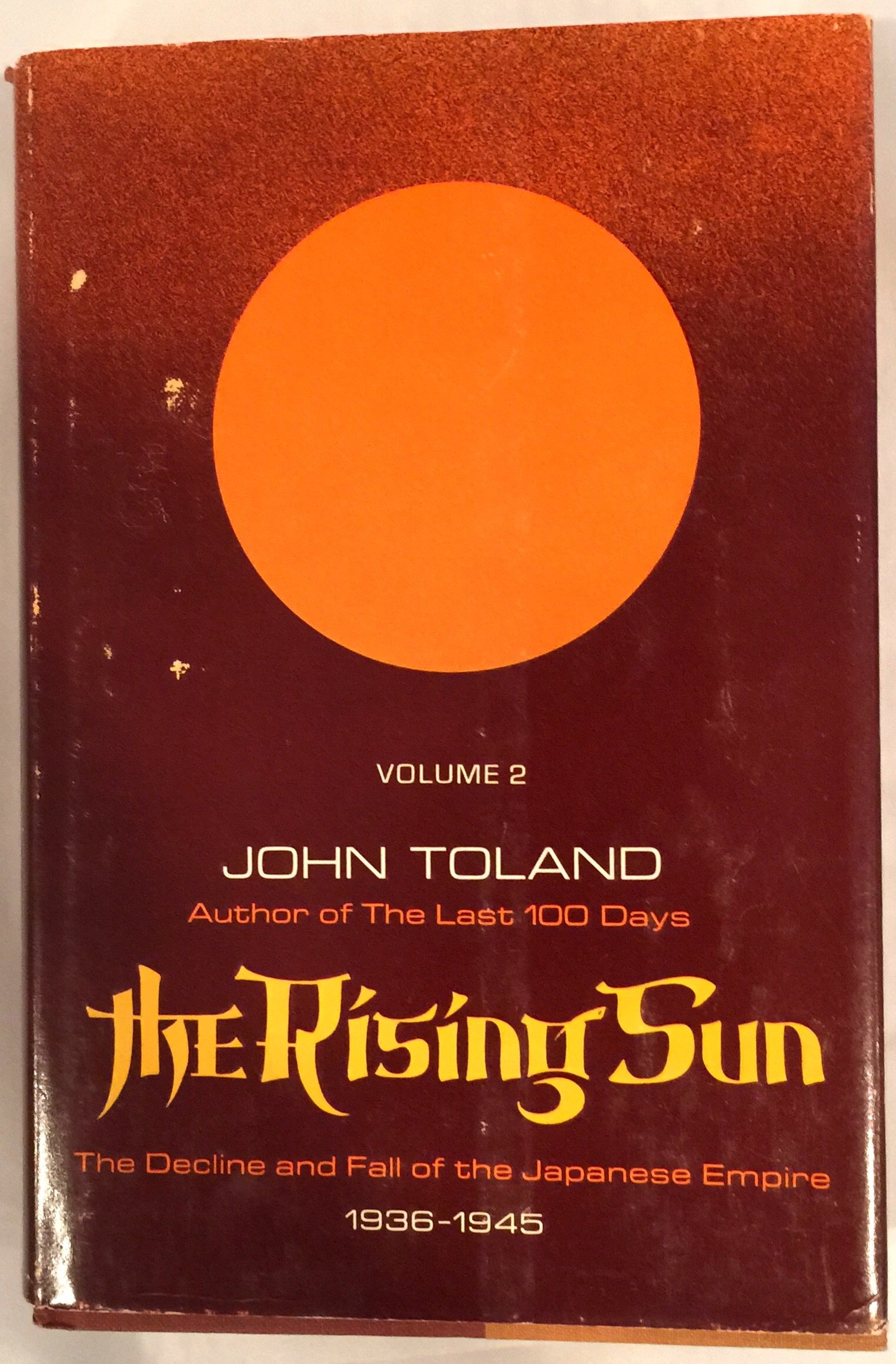 THE RISING SUN VOL.1 BY JOHN TOLAND~1970 book cover