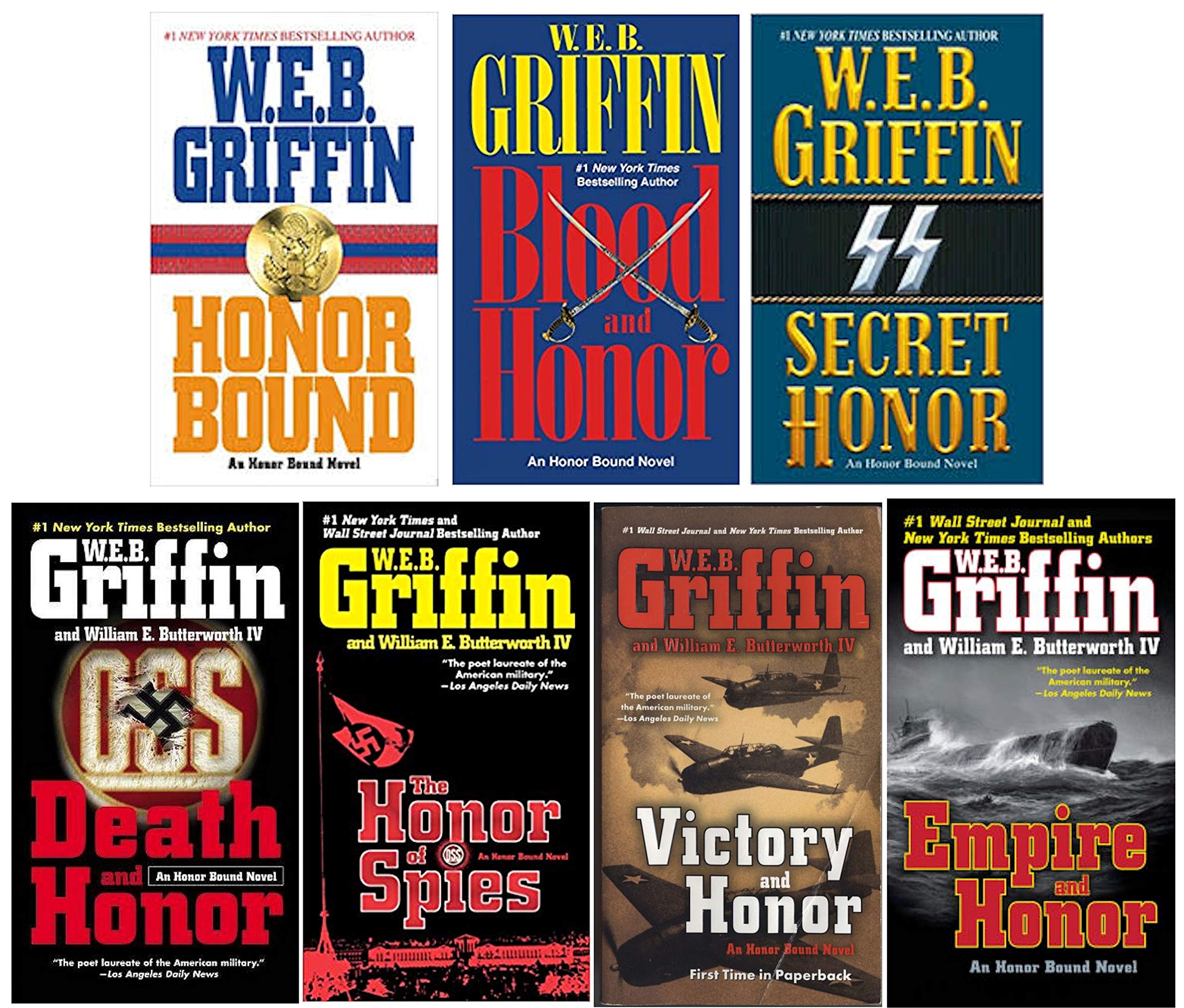 Honor Bound Complete Paperback Series by W.E.B. Griffin 7 Books book cover