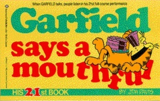 Garfield Says a Mouthful book cover