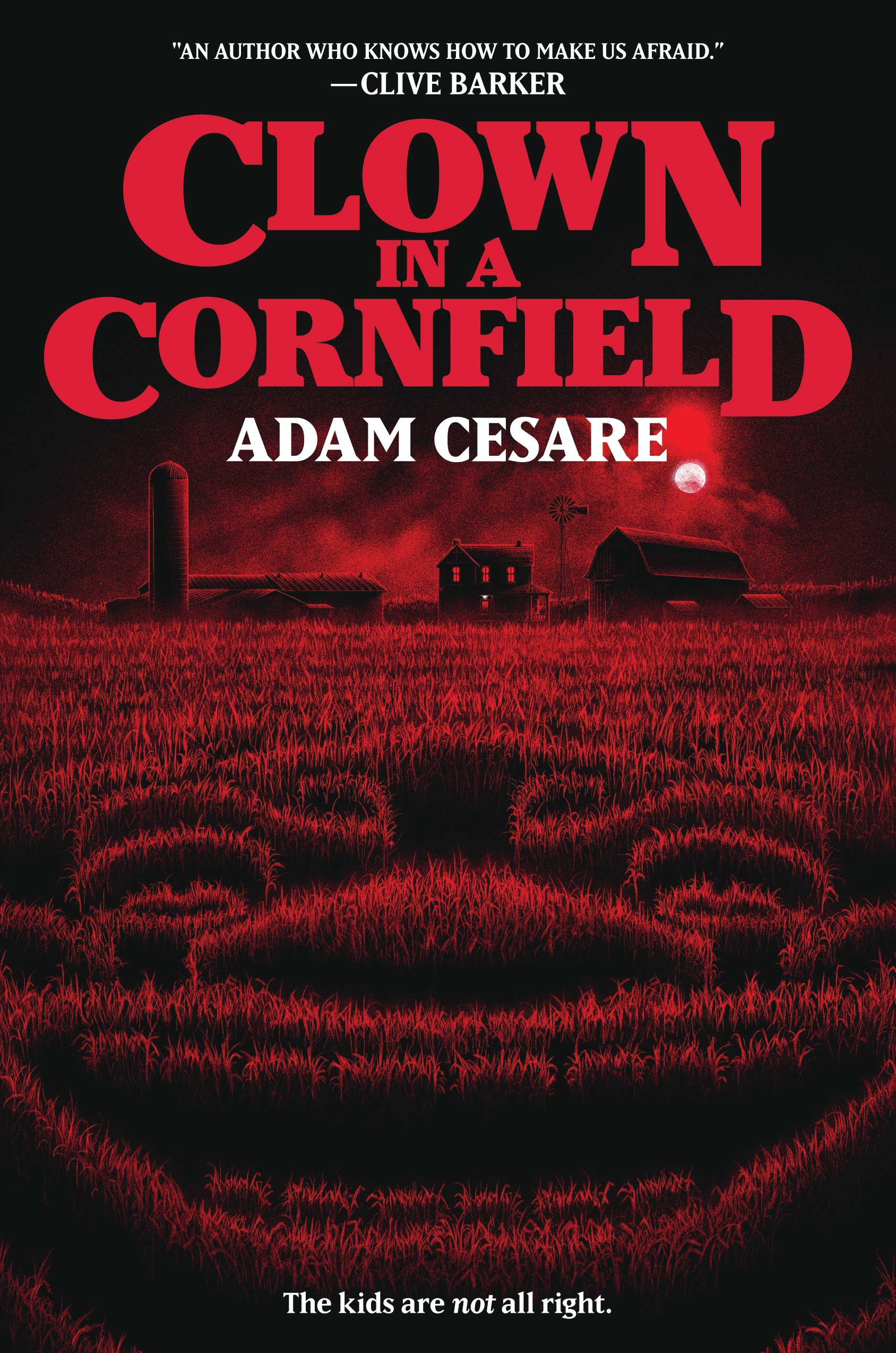 Clown in a Cornfield book cover 1